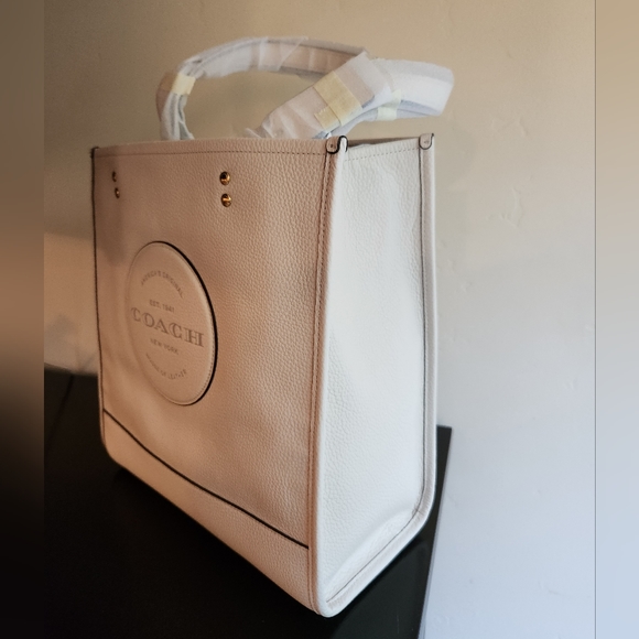 NWT Coach Dempsey Tote with Patch in Chalk - Picture 9 of 13